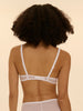 Plunging underwired bra - White