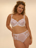 Full cup support bra - White