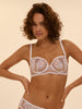 Half cup bra - White