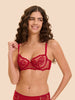 Half cup bra - Opera Red