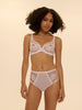 High-waist brief - White