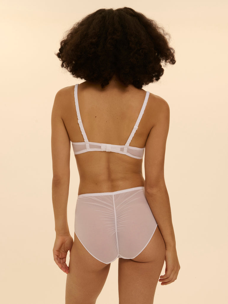 High-waist brief - White