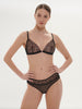 Soft cup triangle bra - Black