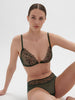 Soft cup triangle bra - Clover Green