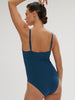 Underwired one-piece swimsuit - Mystery blue