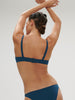 Low-cut underwired bra - Mystery Blue