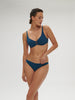 Low-cut underwired bra - Mystery Blue