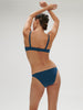 Low-cut underwired bra - Mystery Blue
