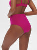 High-waist bikini brief - Hibiscus Pink