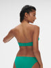 Underwired bandeau bikini top - Waterfall Green