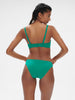 Underwired bandeau bikini top - Waterfall Green