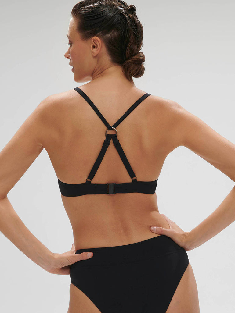 Wireless support bikini triangle - Black