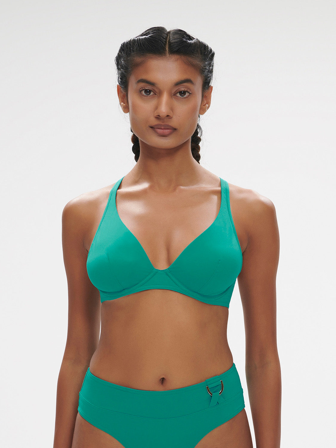 Wireless support bikini triangle - Waterfall Green