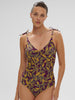 Wireless Molded One-Piece - Agadir Purple Print