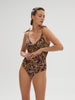 Wireless Molded One-Piece - Agadir Purple Print