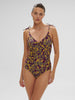 Wireless Molded One-Piece - Agadir Purple Print