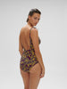 Wireless Molded One-Piece - Agadir Purple Print