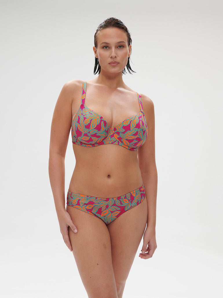 Underwired bikini top - Menara Pink Print