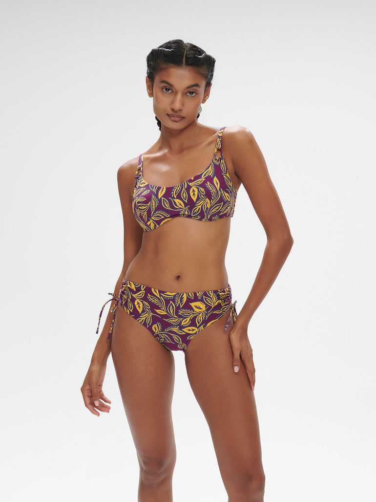 Underwired brassière - Agadir Purple Print