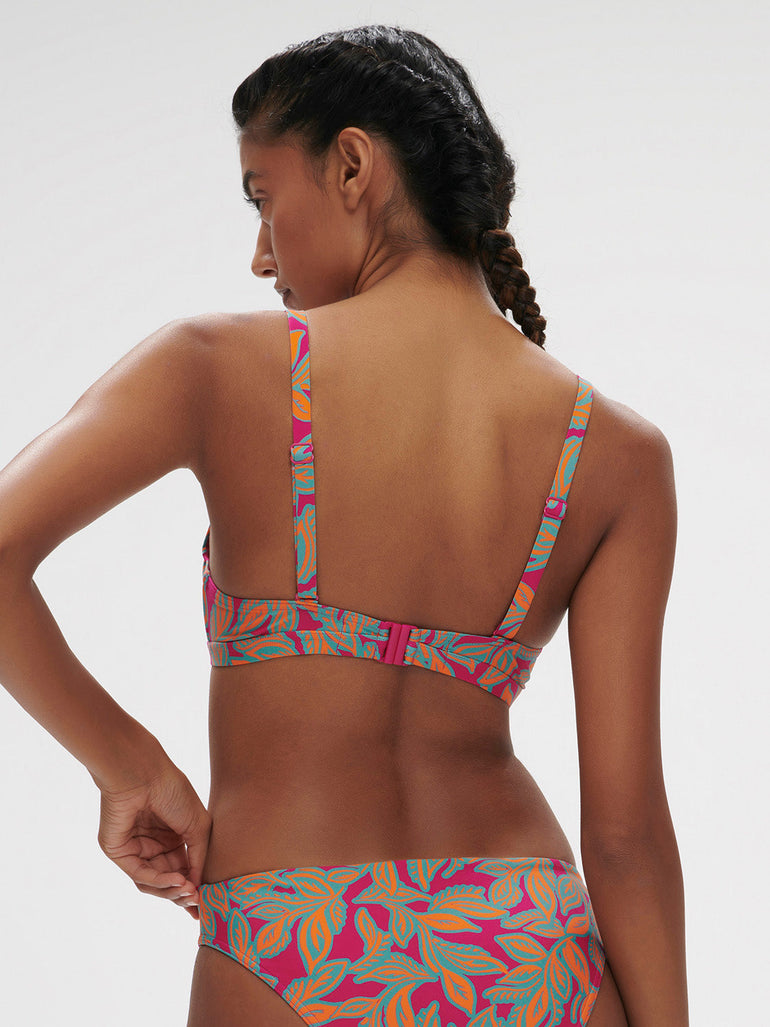 Underwired bikini triangle - Menara Pink Print