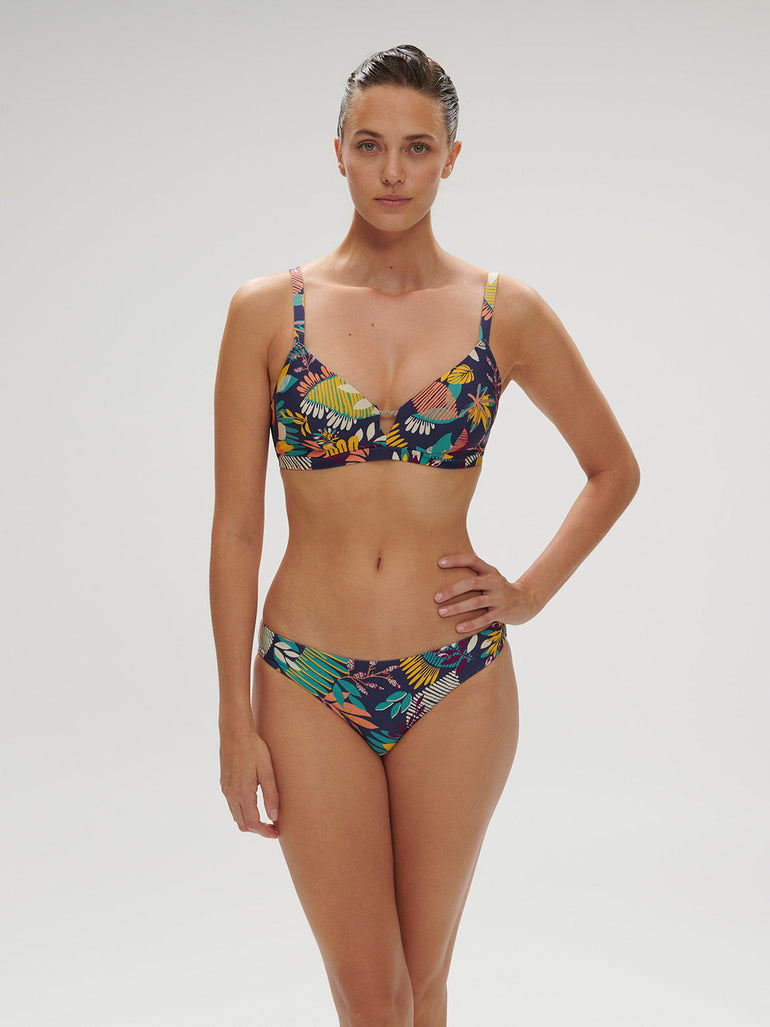 Underwired bikini triangle - Seaside Blue Print