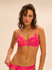 Underwired bikini triangle - Bright Rose Print