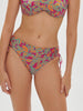 High-waist bikini brief - Menara Pink Print