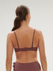 Wireless strapless bra - Lurex Dark Purple