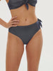 High-waist bikini brief - Lurex Midnight