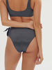 High-waist bikini brief - Lurex Midnight