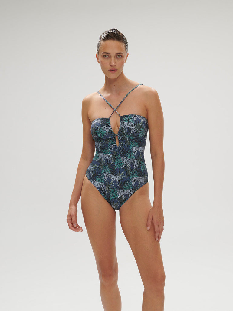 Wireless One-Piece - Jungle Night Print