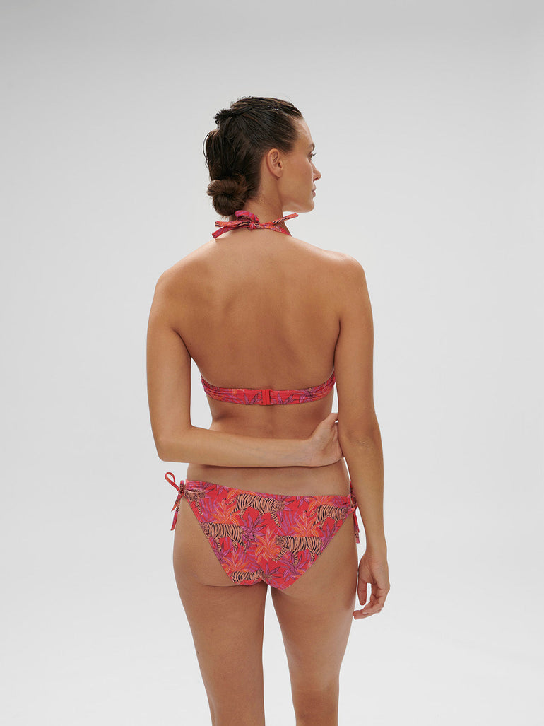 Underwired triangle bra - Jungle Dawn Print