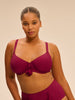 Underwired bikini top - Cranberry