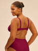 Underwired bikini top - Cranberry
