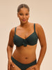 Underwired bikini top - Tropical Green