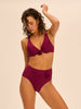 Push-up bikini top - Cranberry