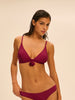 Wireless bikini triangle - Cranberry