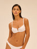 Half cup bra - White