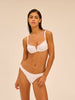 Half cup bra - White
