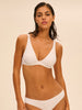 Underwired triangle bikini - White