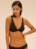 Underwired triangle bikini - Black