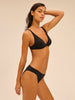 Underwired triangle bikini - Black