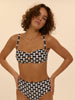 Underwired bandeau bikini top - Sailing print
