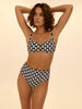 Underwired bandeau bikini top - Sailing print
