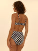 Underwired bandeau bikini top - Sailing print