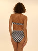 Underwired bandeau bikini top - Sailing print