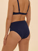 High-waist bikini brief - Navy