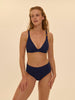 High-waist bikini brief - Navy