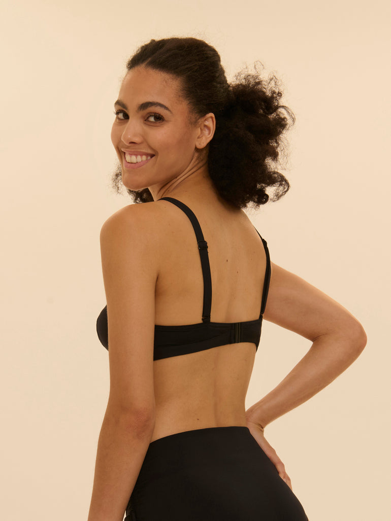 Push-up bikini top - Black