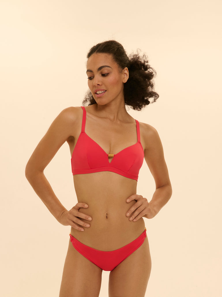 Push-up bikini top - Flamingo